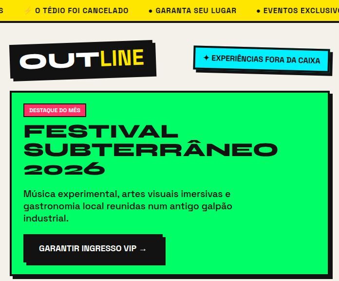 Outline — Radar de Eventos